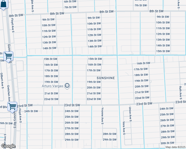 map of restaurants, bars, coffee shops, grocery stores, and more near 3810 18th Street Southwest in Lehigh Acres