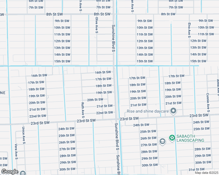 map of restaurants, bars, coffee shops, grocery stores, and more near 3105 18th Street Southwest in Lehigh Acres