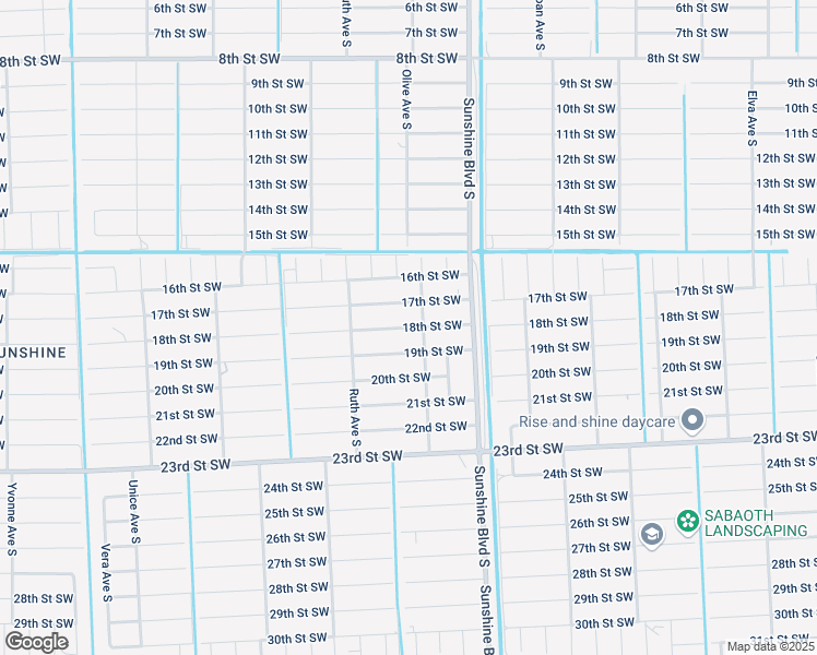 map of restaurants, bars, coffee shops, grocery stores, and more near 3210 18th Street Southwest in Lehigh Acres