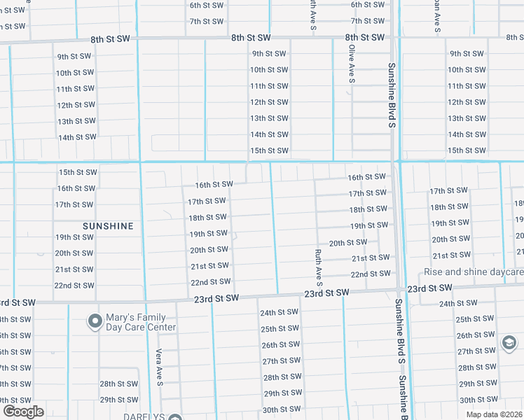 map of restaurants, bars, coffee shops, grocery stores, and more near 3402 18th Street Southwest in Lehigh Acres
