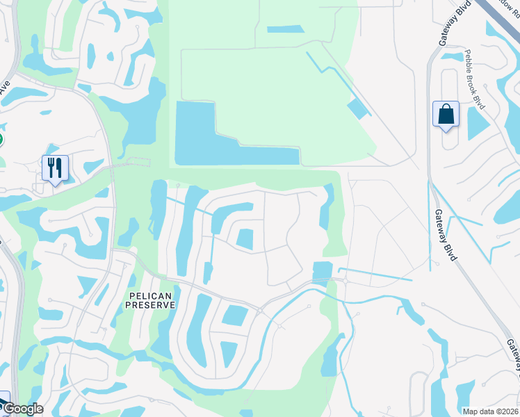 map of restaurants, bars, coffee shops, grocery stores, and more near 10420 Severino Lane in Fort Myers