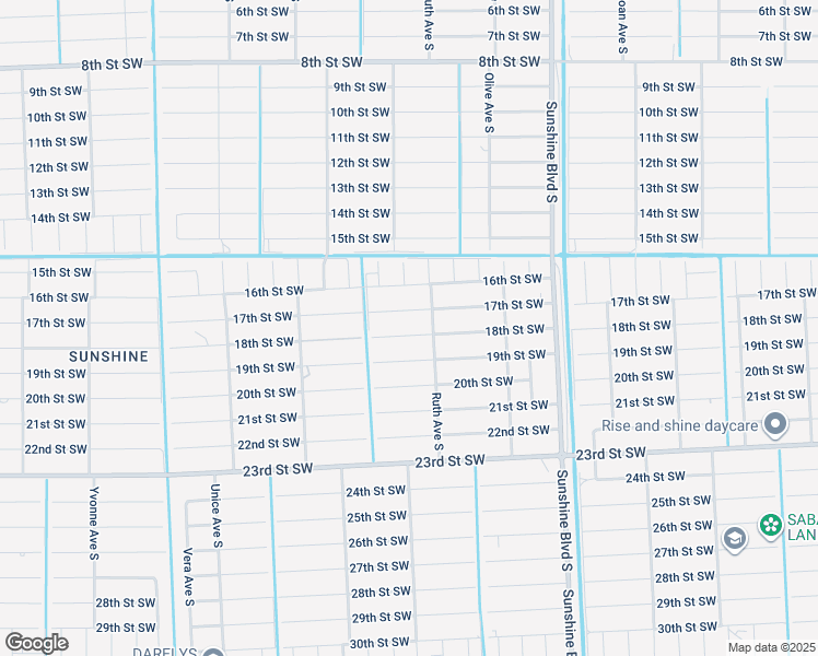 map of restaurants, bars, coffee shops, grocery stores, and more near 3306 18th Street Southwest in Lehigh Acres