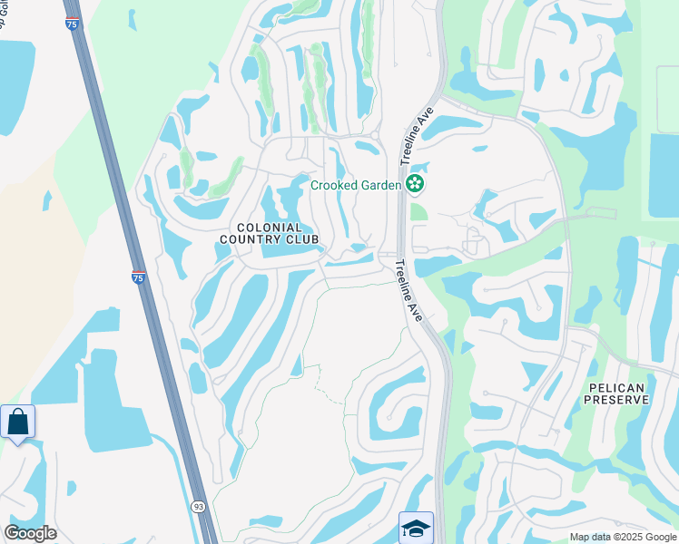 map of restaurants, bars, coffee shops, grocery stores, and more near 9542 Hemingway Lane in Fort Myers