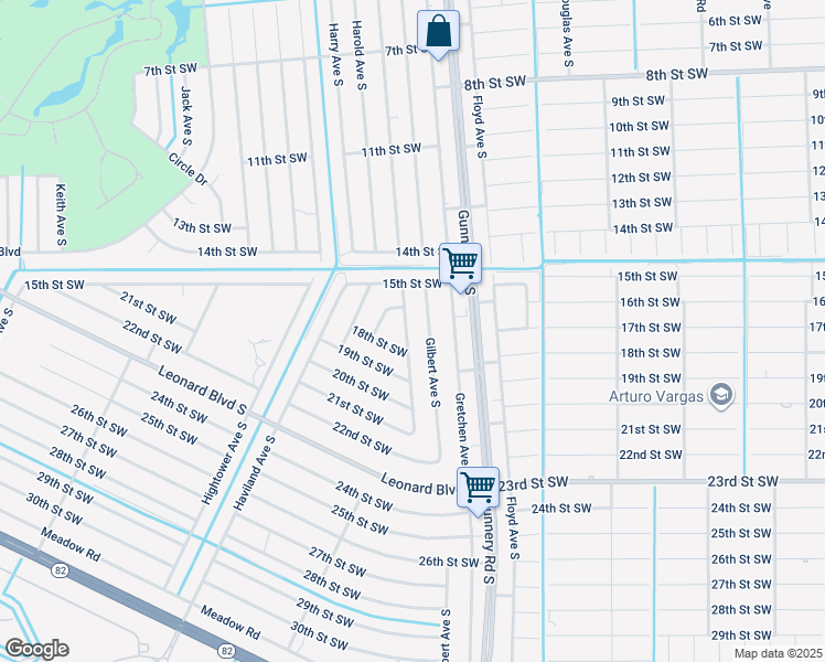 map of restaurants, bars, coffee shops, grocery stores, and more near 1523 Gordon Avenue South in Lehigh Acres