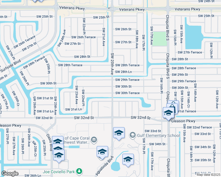 map of restaurants, bars, coffee shops, grocery stores, and more near 2000 SW 30th St in Cape Coral