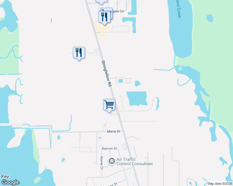 map of restaurants, bars, coffee shops, grocery stores, and more near in Lee County