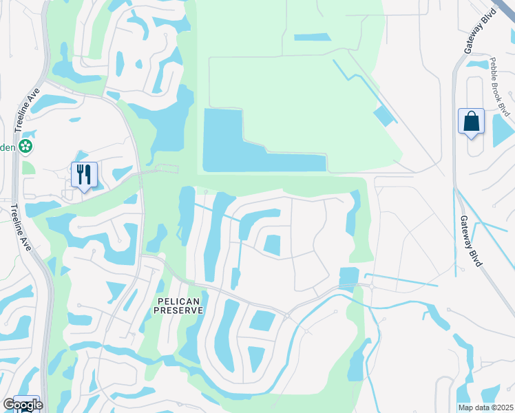 map of restaurants, bars, coffee shops, grocery stores, and more near 10411 Materita Road in Fort Myers