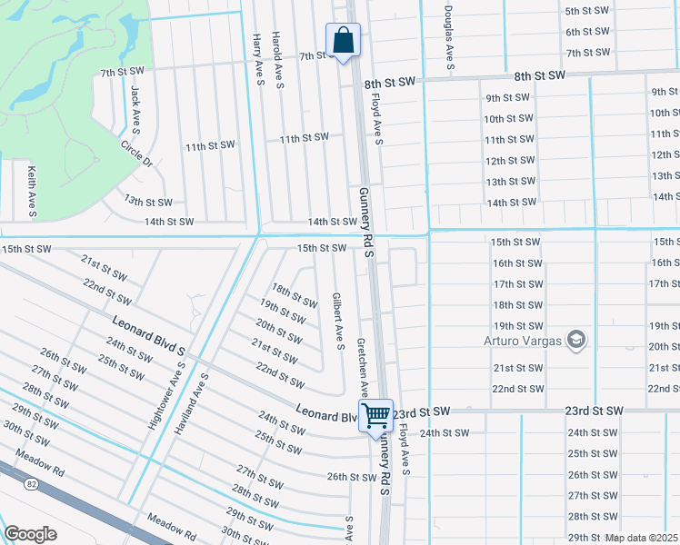 map of restaurants, bars, coffee shops, grocery stores, and more near 1524 Gretchen Avenue South in Lehigh Acres