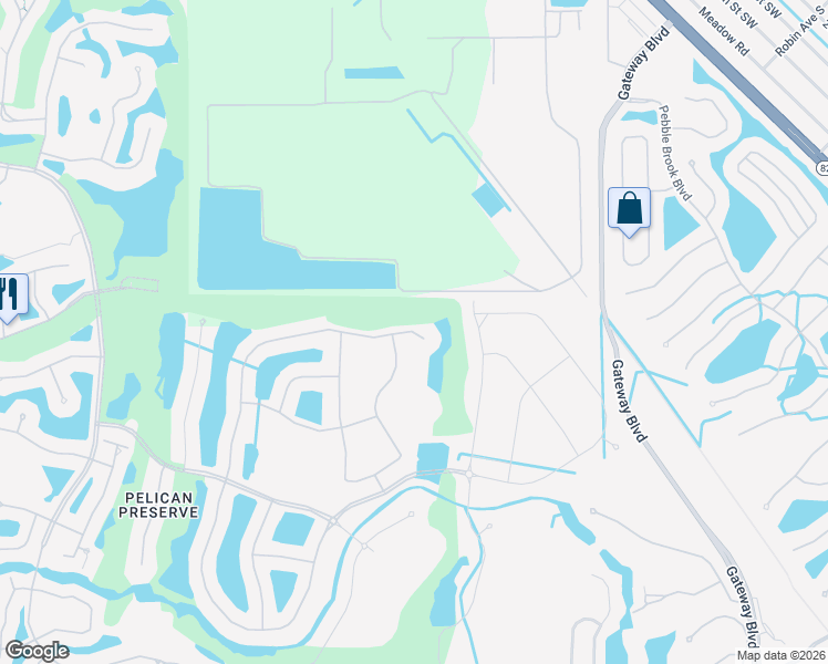 map of restaurants, bars, coffee shops, grocery stores, and more near 10362 Materita Road in Fort Myers