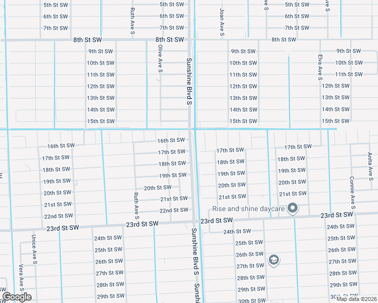 map of restaurants, bars, coffee shops, grocery stores, and more near 3101 16th Street West in Lehigh Acres
