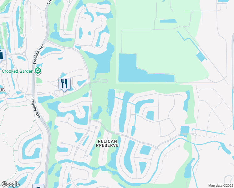 map of restaurants, bars, coffee shops, grocery stores, and more near 10421 Solaro Street in Fort Myers