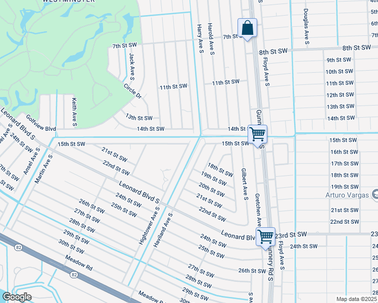 map of restaurants, bars, coffee shops, grocery stores, and more near 1508 Haviland Avenue South in Lehigh Acres