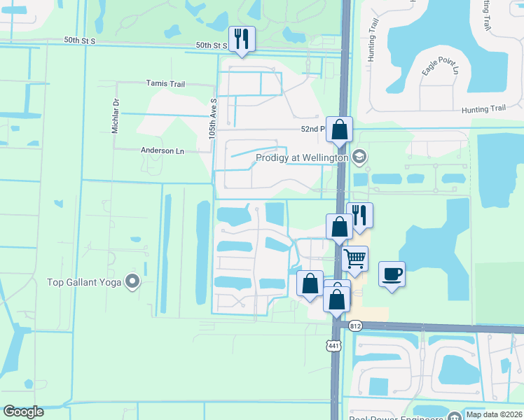 map of restaurants, bars, coffee shops, grocery stores, and more near 5690 Saddle Trail Lane in Lake Worth