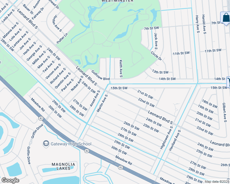 map of restaurants, bars, coffee shops, grocery stores, and more near 4752 Leonard Boulevard South in Lehigh Acres