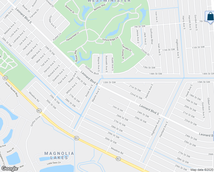 map of restaurants, bars, coffee shops, grocery stores, and more near 4760 Leonard Boulevard South in Lehigh Acres