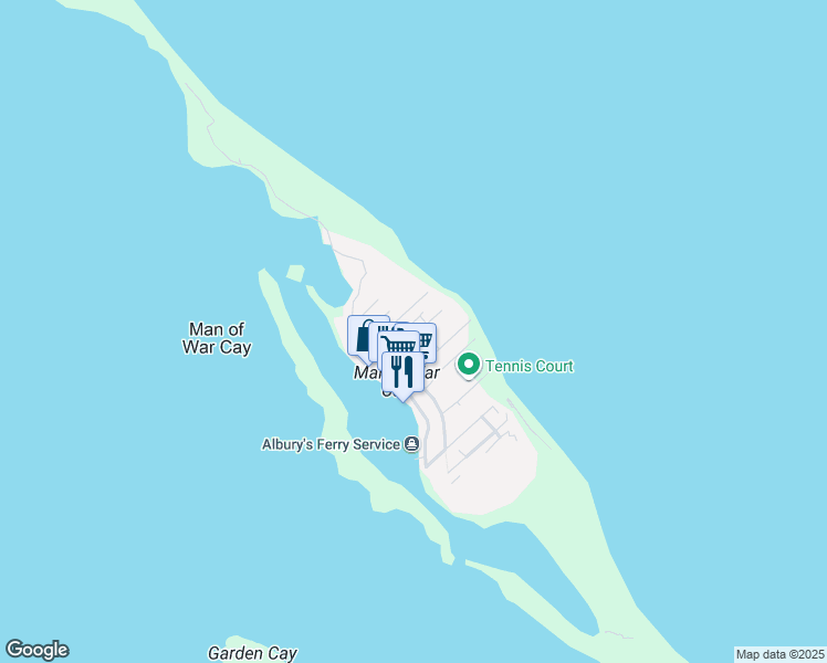 map of restaurants, bars, coffee shops, grocery stores, and more near in Elbow Cay
