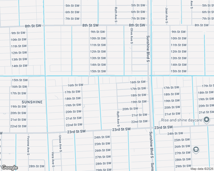map of restaurants, bars, coffee shops, grocery stores, and more near 3311 16th Street Southwest in Lehigh Acres