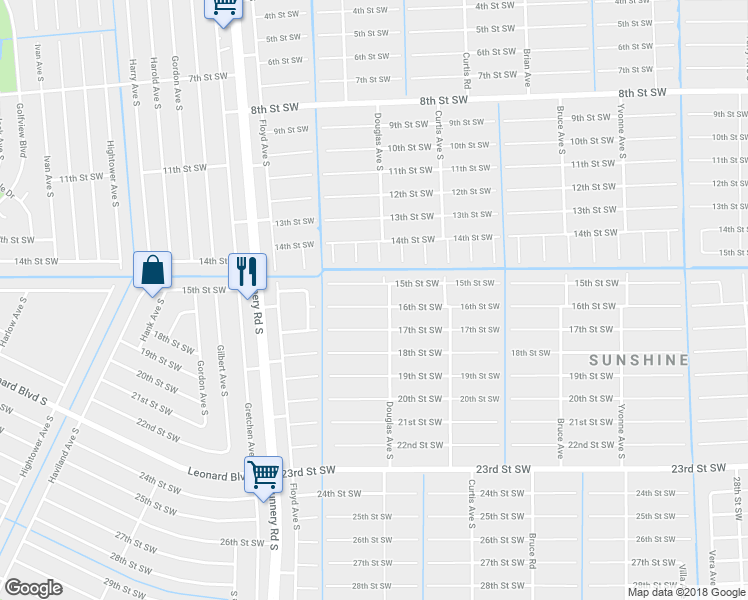 map of restaurants, bars, coffee shops, grocery stores, and more near 4204 16th Street Southwest in Lehigh Acres