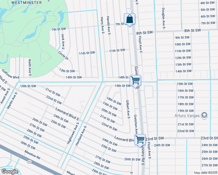 map of restaurants, bars, coffee shops, grocery stores, and more near 1504 Hank Avenue South in Lehigh Acres