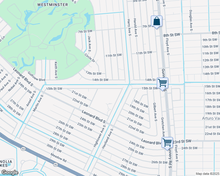 map of restaurants, bars, coffee shops, grocery stores, and more near 4622 15th Street Southwest in Lehigh Acres