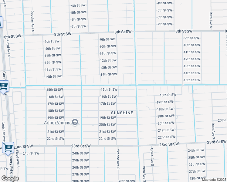 map of restaurants, bars, coffee shops, grocery stores, and more near 3805 15th Street Southwest in Lehigh Acres