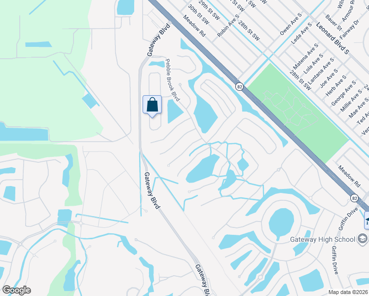 map of restaurants, bars, coffee shops, grocery stores, and more near 12430 Rock Ridge Lane in Fort Myers
