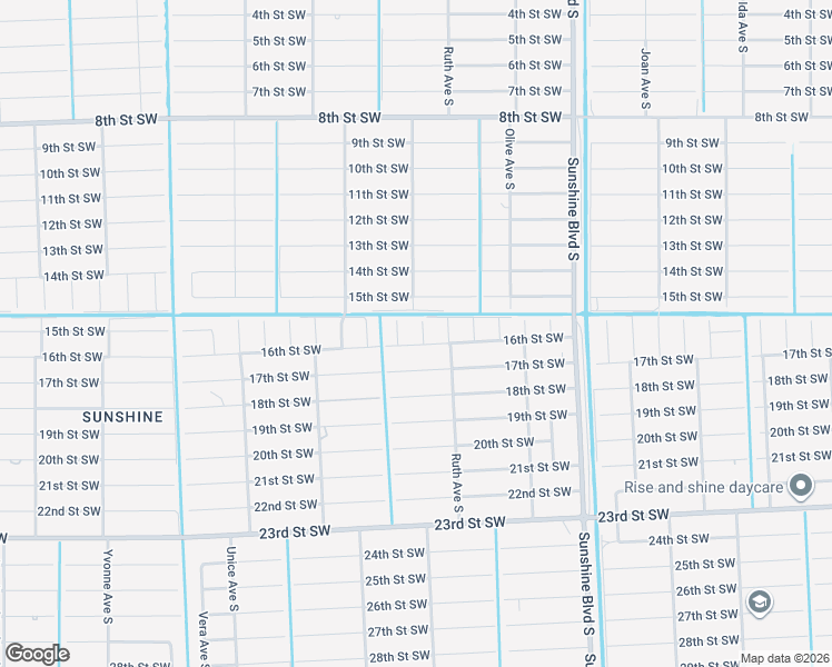 map of restaurants, bars, coffee shops, grocery stores, and more near 3311 16th Street Southwest in Lehigh Acres