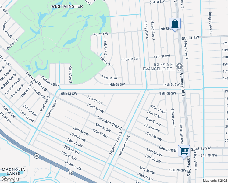 map of restaurants, bars, coffee shops, grocery stores, and more near 4701-4703 15th Street Southwest in Lehigh Acres