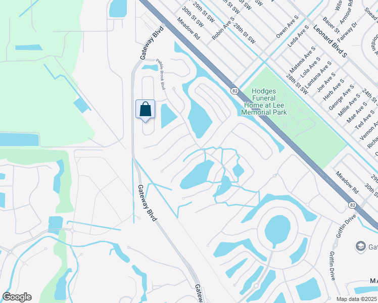 map of restaurants, bars, coffee shops, grocery stores, and more near 12430 Rock Ridge Lane in Fort Myers