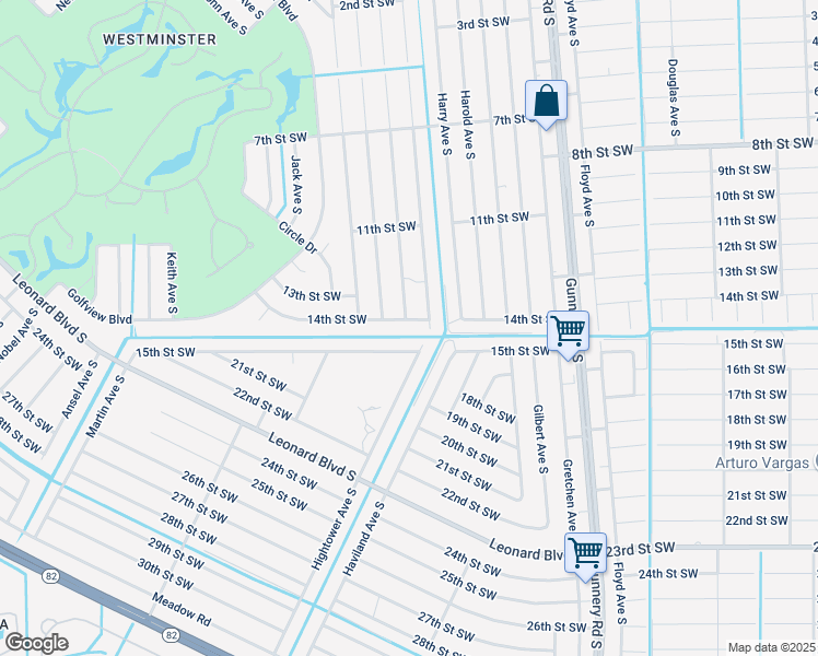 map of restaurants, bars, coffee shops, grocery stores, and more near 4609 14th Street Southwest in Lehigh Acres