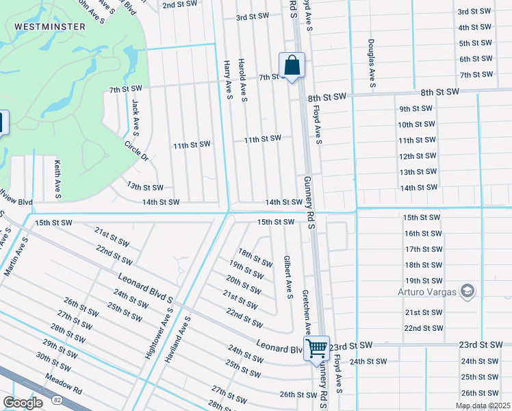 map of restaurants, bars, coffee shops, grocery stores, and more near 4518 14th Street Southwest in Lehigh Acres