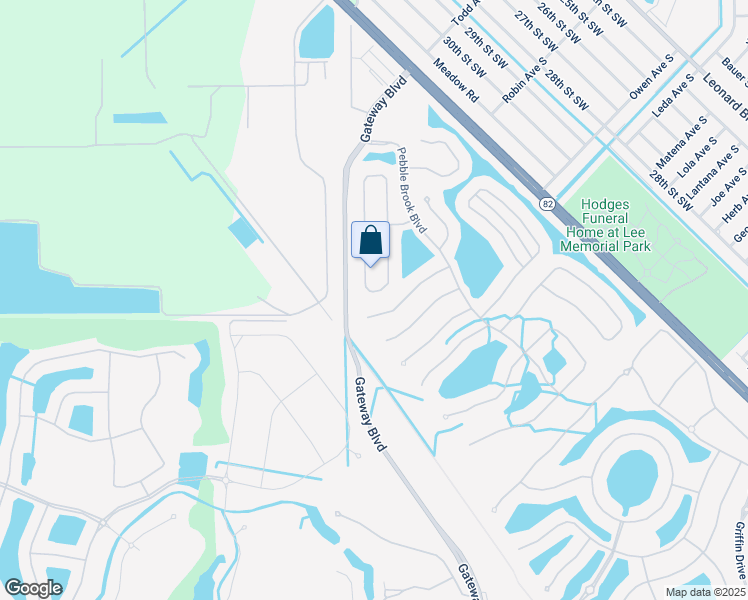 map of restaurants, bars, coffee shops, grocery stores, and more near 9602 Blue Stone Circle in Fort Myers