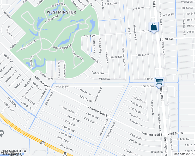 map of restaurants, bars, coffee shops, grocery stores, and more near 4724 14th Street Southwest in Lehigh Acres