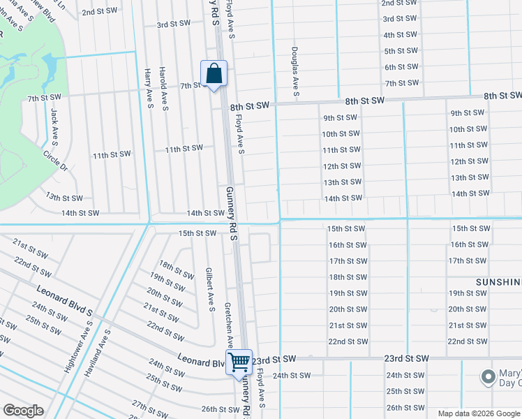 map of restaurants, bars, coffee shops, grocery stores, and more near 1404 Fred Avenue South in Lehigh Acres