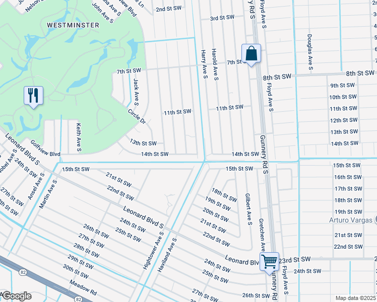 map of restaurants, bars, coffee shops, grocery stores, and more near 1145 Homer Avenue South in Lehigh Acres