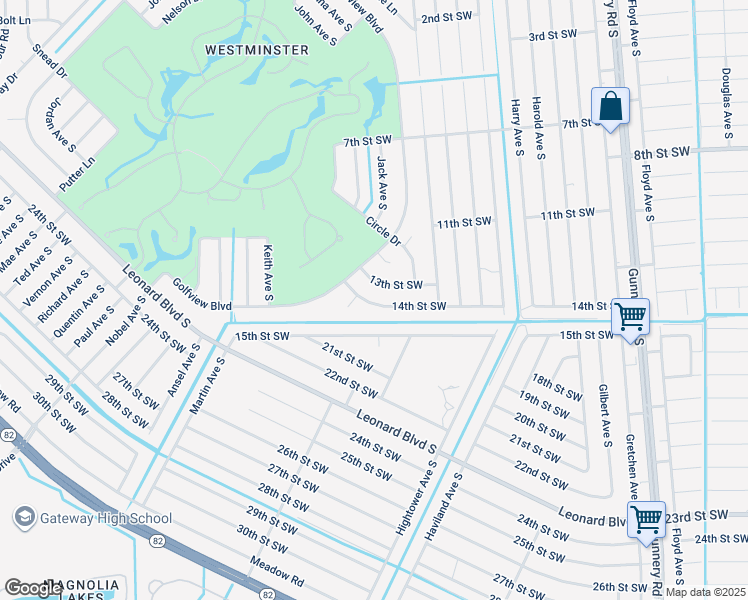 map of restaurants, bars, coffee shops, grocery stores, and more near 4736 14th Street Southwest in Lehigh Acres