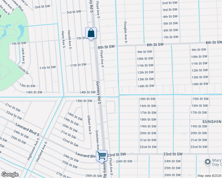 map of restaurants, bars, coffee shops, grocery stores, and more near 1404 Fred Avenue South in Lehigh Acres