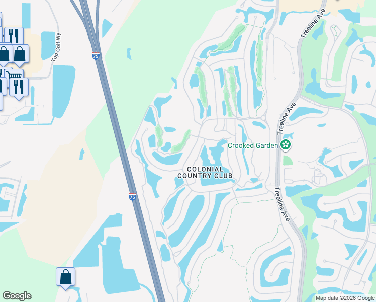 map of restaurants, bars, coffee shops, grocery stores, and more near 9221 Independence Way in Fort Myers