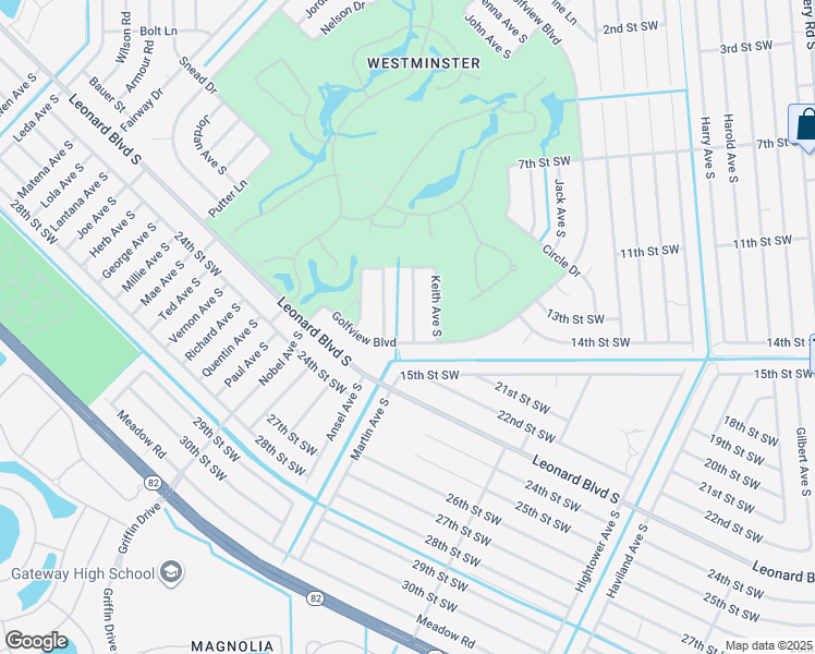 map of restaurants, bars, coffee shops, grocery stores, and more near 2233 Wayne Avenue South in Lehigh Acres