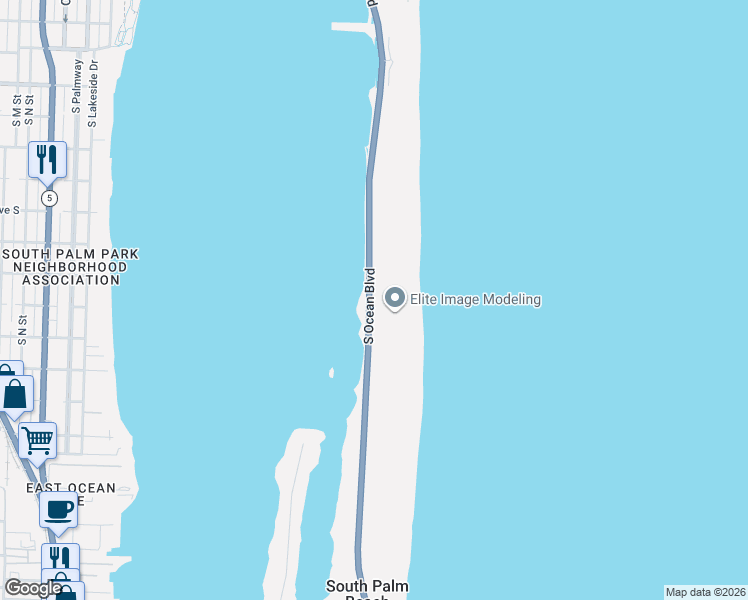 map of restaurants, bars, coffee shops, grocery stores, and more near 3360 Jimmy Buffett Memorial Highway in Palm Beach