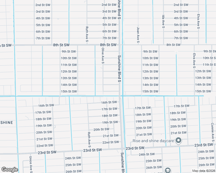 map of restaurants, bars, coffee shops, grocery stores, and more near 3112 14th Street Southwest in Lehigh Acres