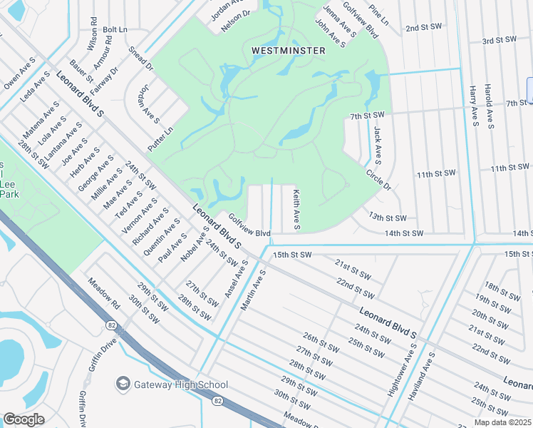 map of restaurants, bars, coffee shops, grocery stores, and more near 2221 Wayne Avenue South in Lehigh Acres
