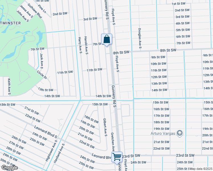 map of restaurants, bars, coffee shops, grocery stores, and more near 1130 Gretchen Avenue South in Lehigh Acres