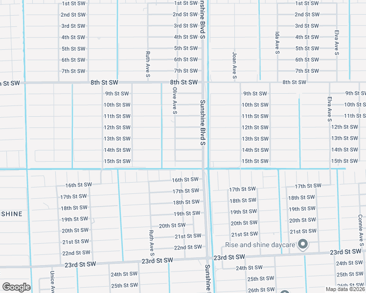 map of restaurants, bars, coffee shops, grocery stores, and more near 3112 14th Street Southwest in Lehigh Acres