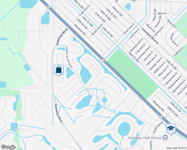 map of restaurants, bars, coffee shops, grocery stores, and more near 12941 Stone Tower Loop in Fort Myers