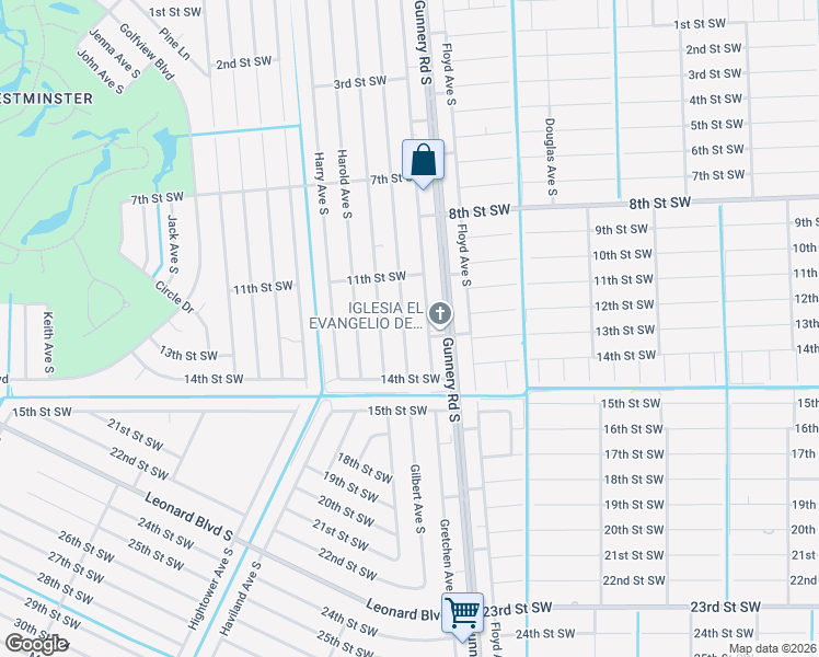 map of restaurants, bars, coffee shops, grocery stores, and more near 1125 Gordon Avenue South in Lehigh Acres