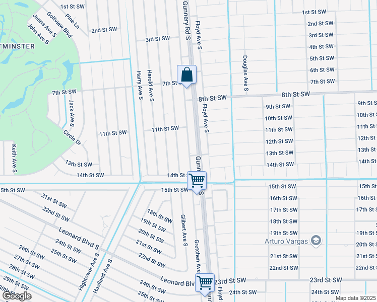 map of restaurants, bars, coffee shops, grocery stores, and more near 1130 Gretchen Avenue South in Lehigh Acres