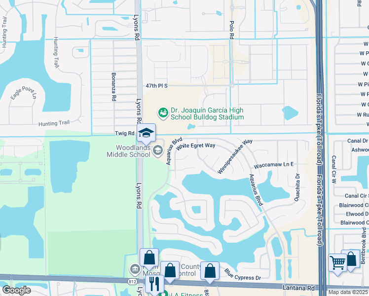 map of restaurants, bars, coffee shops, grocery stores, and more near 8781 Placid Terrace in Lake Worth