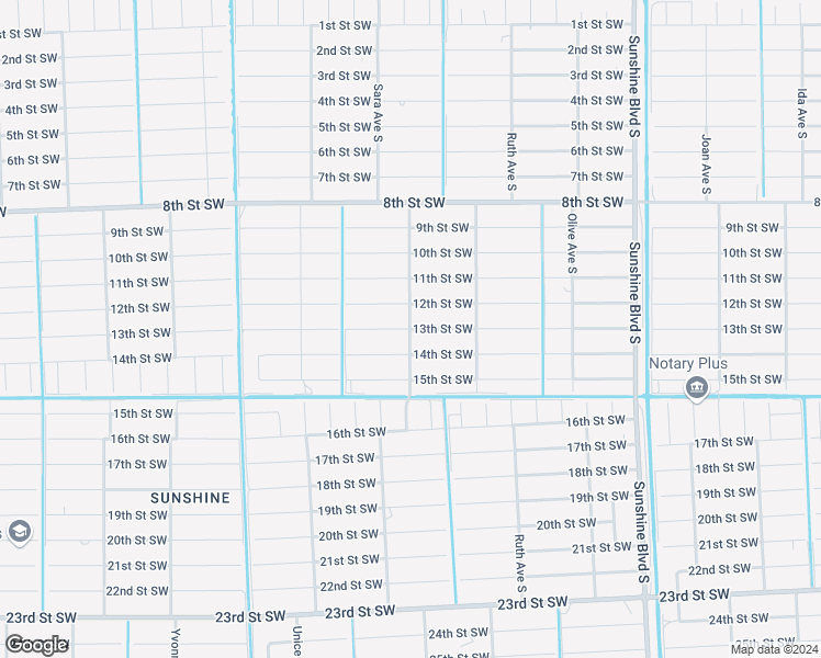map of restaurants, bars, coffee shops, grocery stores, and more near 3398 13th Street Southwest in Lehigh Acres