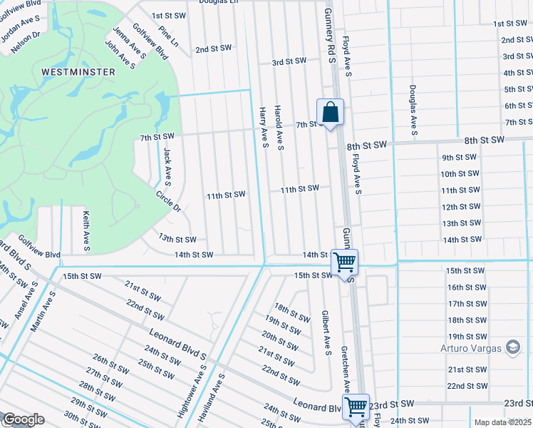 map of restaurants, bars, coffee shops, grocery stores, and more near 1125 Hightower Avenue South in Lehigh Acres